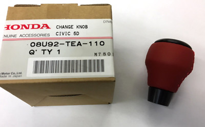 Genuine OEM Honda Civic Type R 6 Speed Red Leather Wrapped