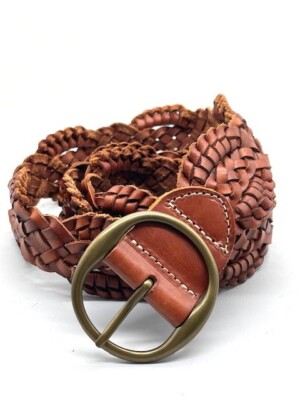 Gap honey colored leather belt S NicoBlu® Cassidy Wide Leather Belt in Honey Tan main image 3