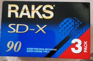 RAKS Sd-x 90 super Chrome Type II Audio Cassette Tape
