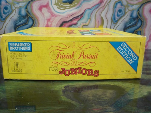Vintage Parker Brothers 2nd Edition Trivial Pursuit For Juniors Game - Afbeelding 4 van 14