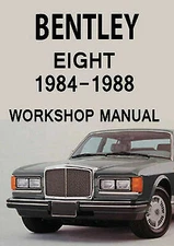  BENTLEY 8 PRINTED WORKSHOP MANUAL STURDY A4 FILE 716 PAGES 1984-1988