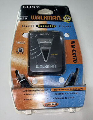 Sony Walkman WM-EX170 Mega Bass Anti Rolling NOS NEW W/Defect | eBay