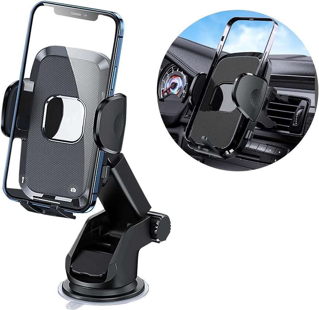 Car Phone Mount 360 Rotatable 3 in 1 Phone Holder with Super Suction Cup for-image