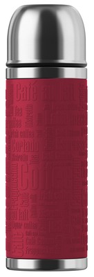 emsa Isolierflasche SENATOR 0,50 Liter Manschette rot