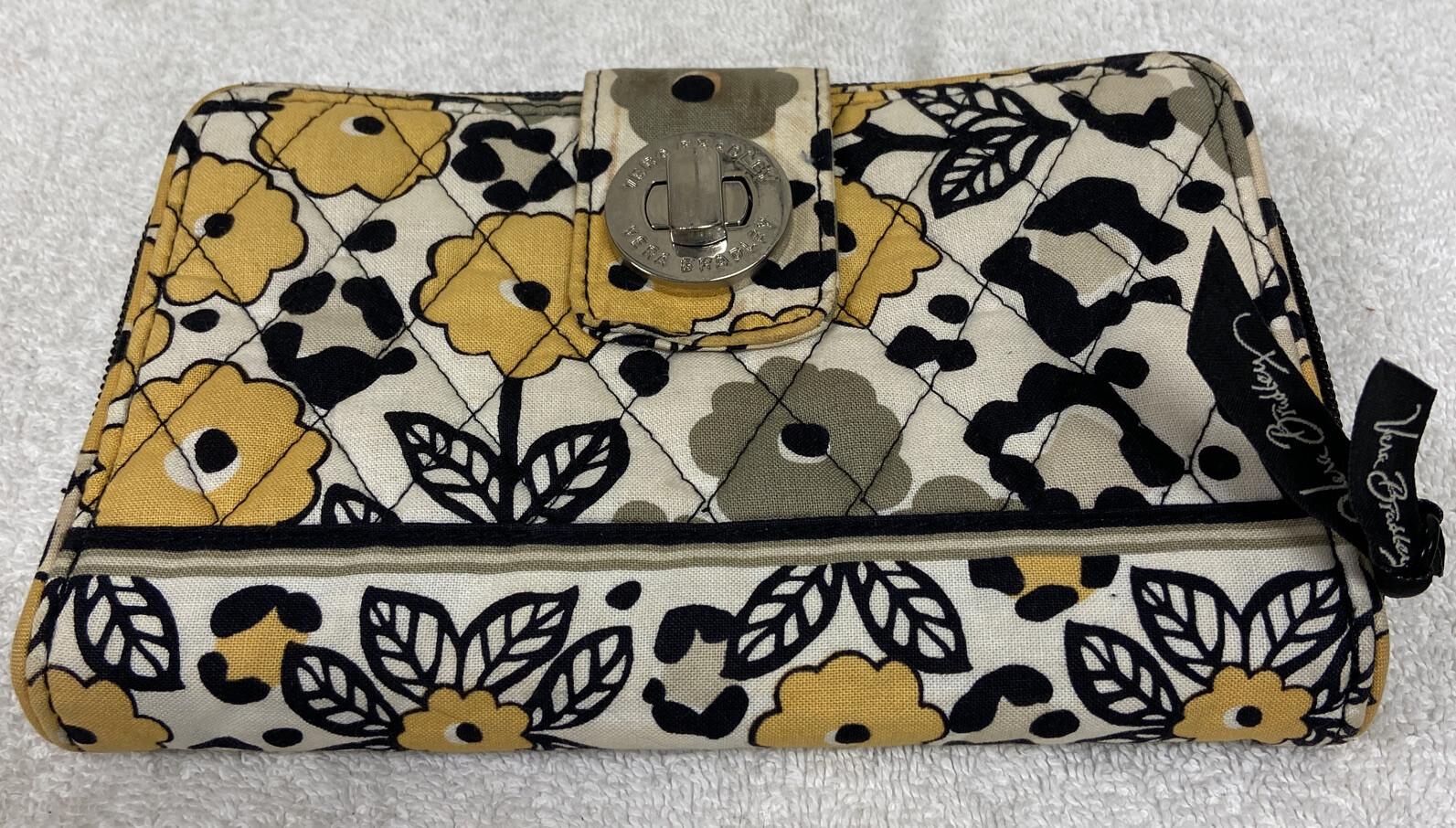 vera bradley wallet yellow