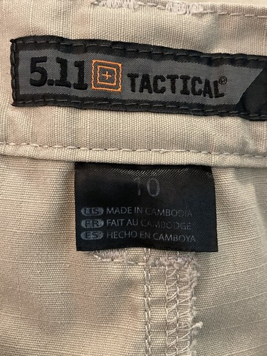 5.11 Tactical Shorts Sz 10 Women's Taclite Pro 9" Lot Of 2 Khaki Pockets 63071 - Picture 12 of 15