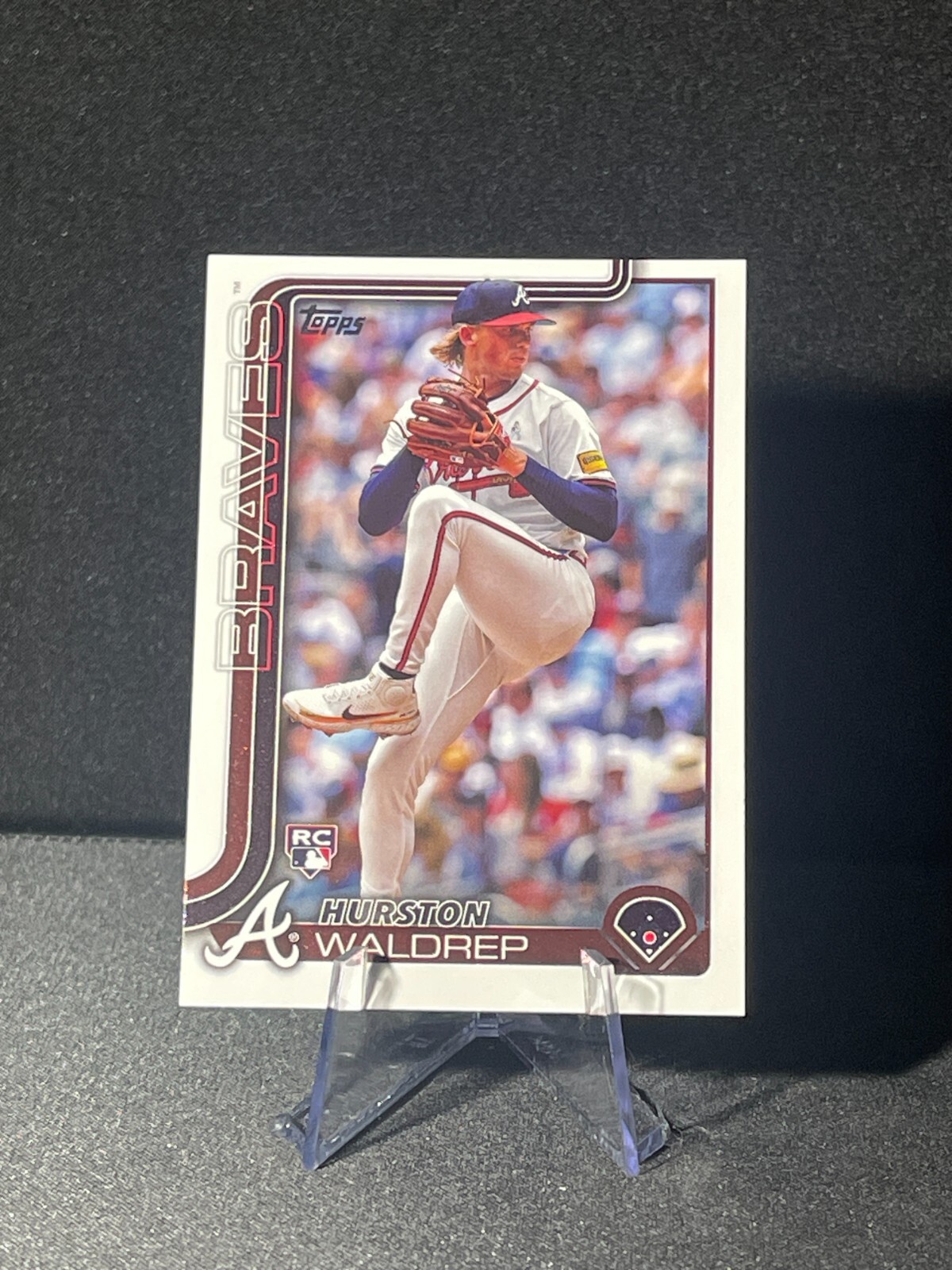 2025 Topps Series 1 Hurston Waldrep #253 Rookie RC Atlanta Braves Baseball