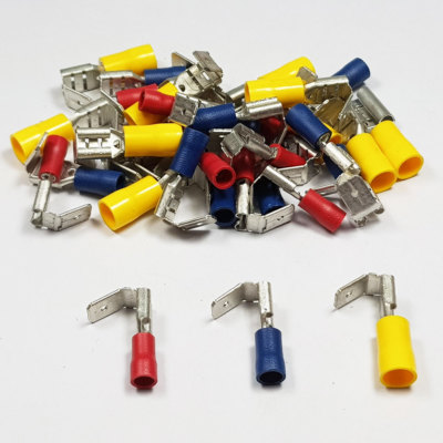 HUCKEPACK ISOLIERTE CRIMP ELEKTRISCHE KLEMMEN SPATEN HUCKEPACK ROT BLAU GELB
