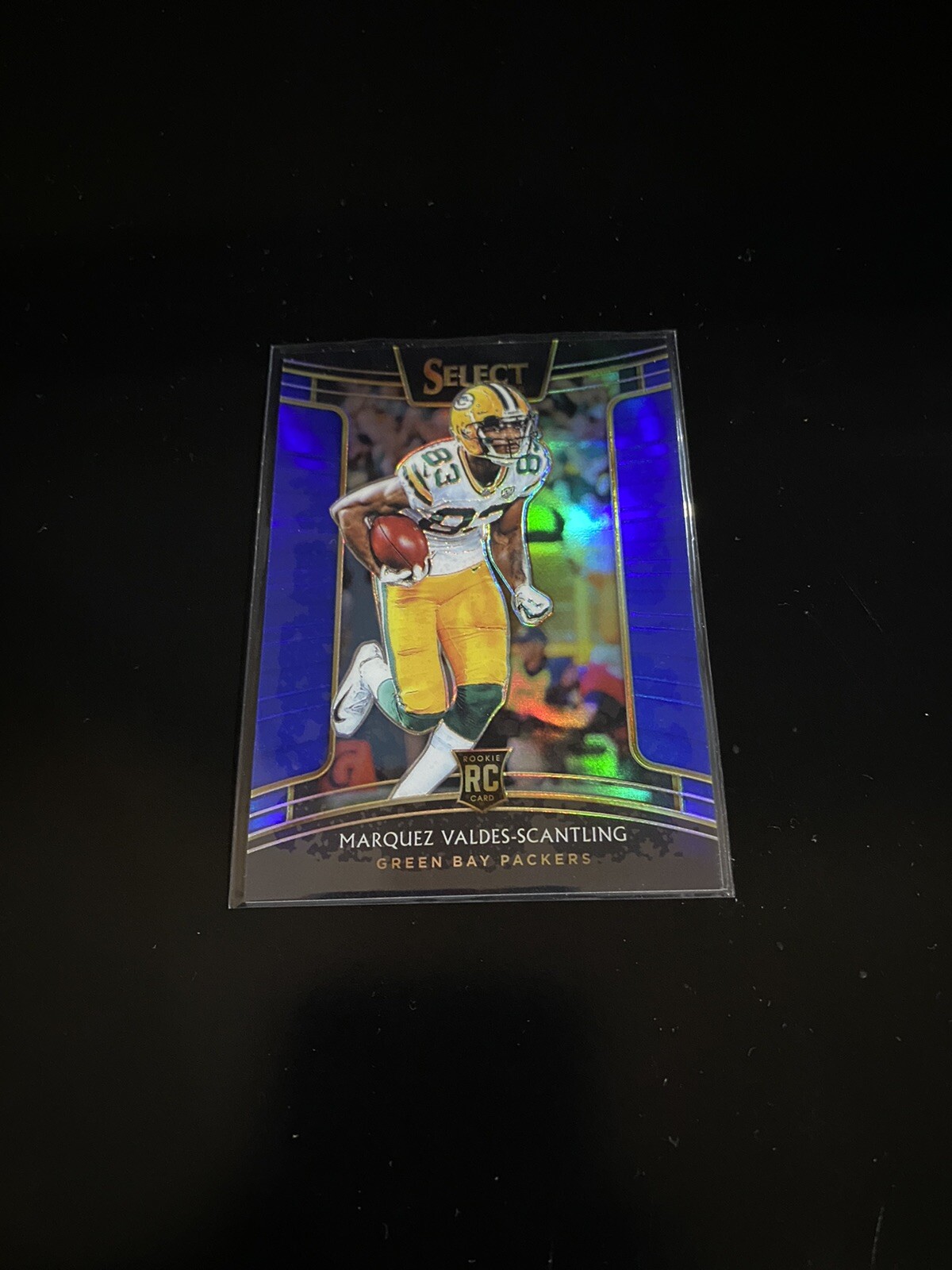 2018 Select MARQUEZ VALDES-SCANTLING #97 Rookie RC Blue Prizm #/175 Concourse