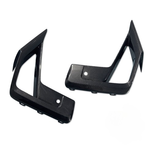 Carbon Fibre Front Bumper Fog Lamp Cover Trim 2x For BMW X3M F97 X4M F98 22-24 - Picture 5 of 9