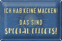 Blechschild Spruch 30X20 Cm Ich Hab Keine Macken Metal Deko Schild Tin Sign