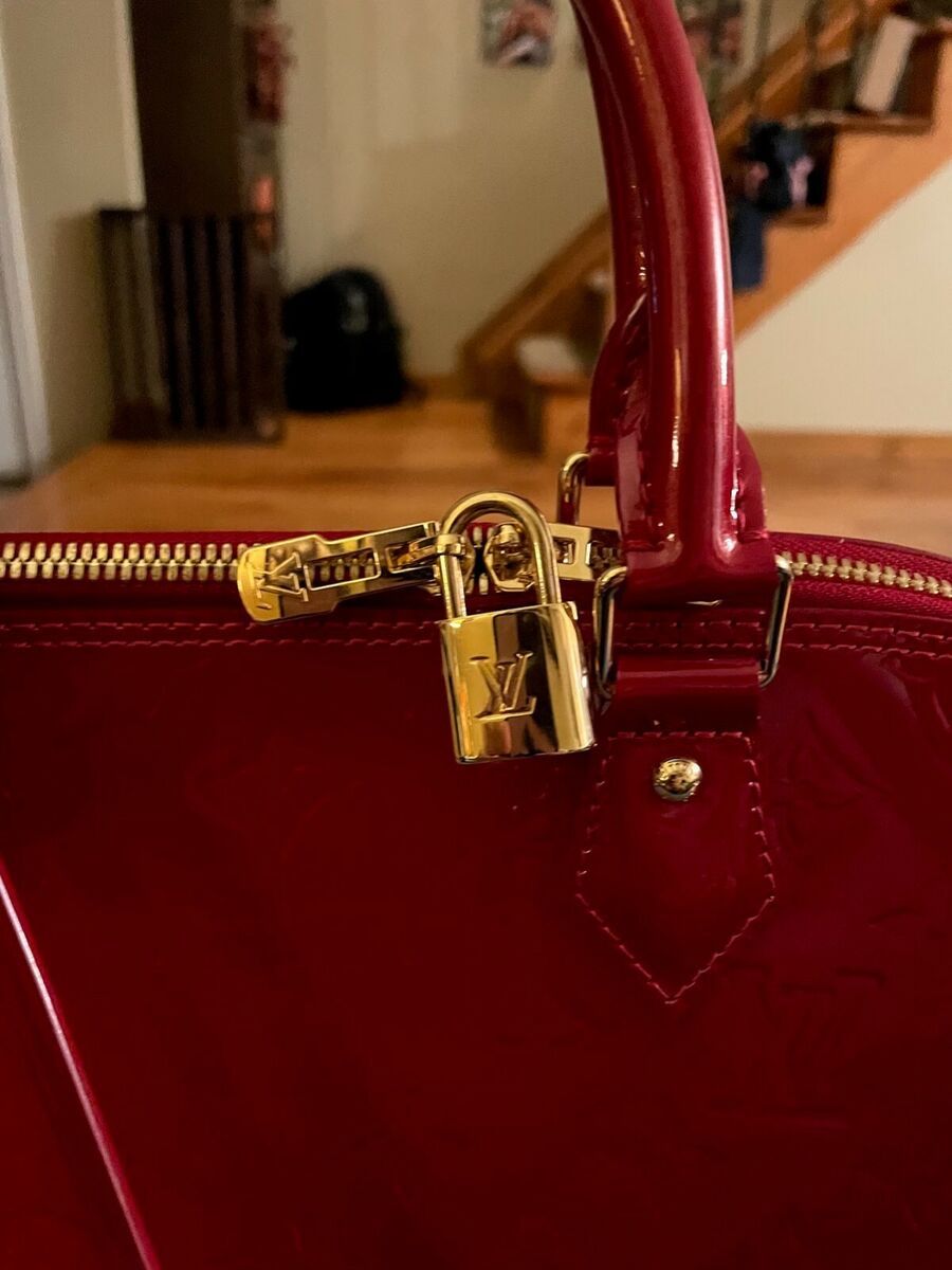 Louis Vuitton Alma GM Patent leather Red