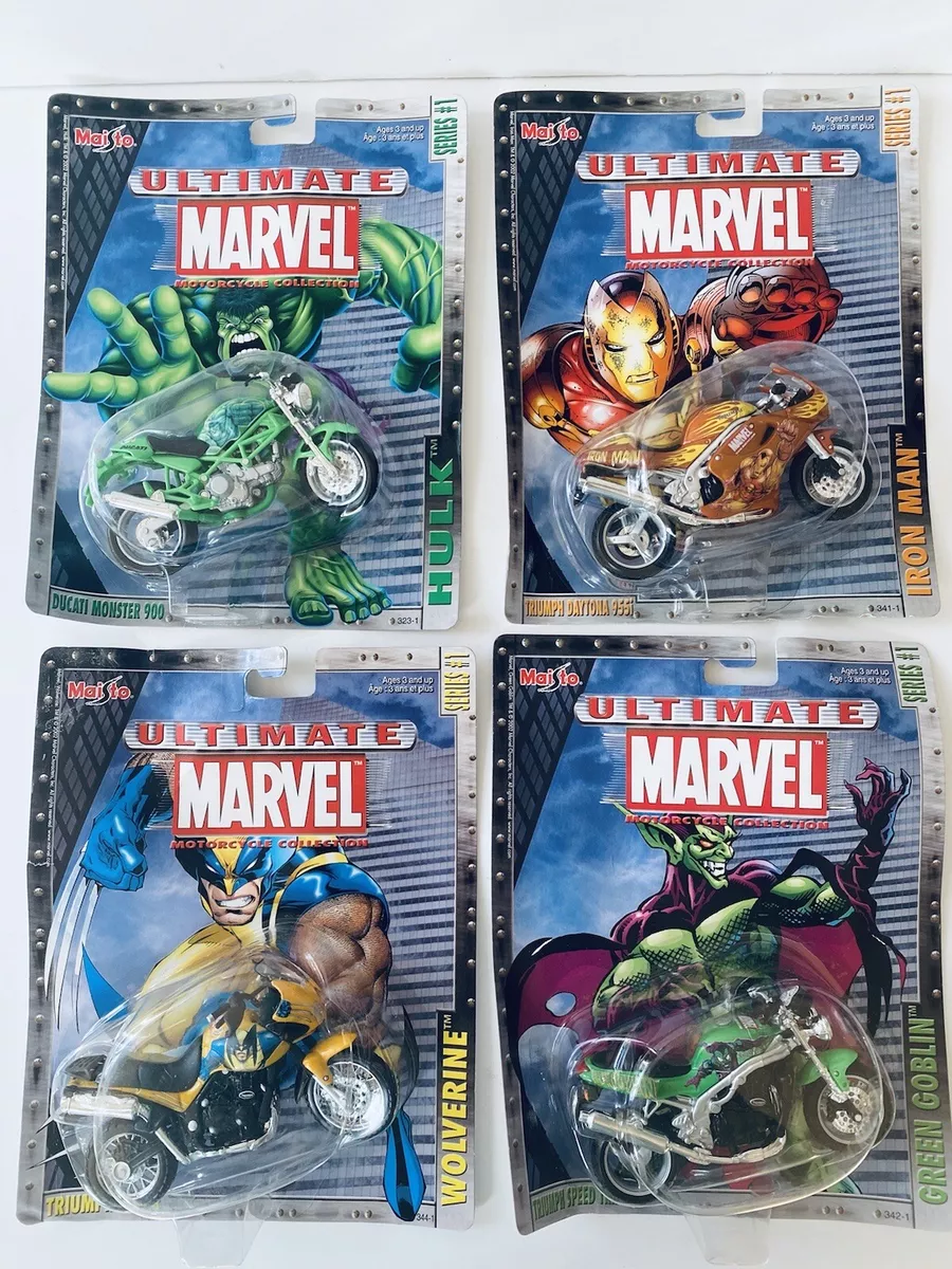 NEW IN BOX - Maisto Ultimate MARVEL Motorcycle Collection Series 1 (LOT OF 4)