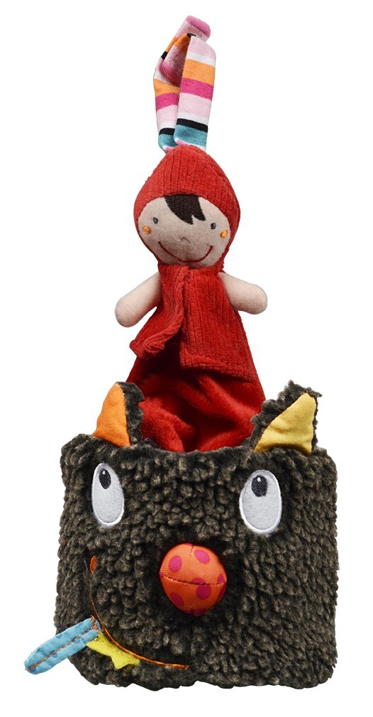 Boite à musique peluche Chaperon Rouge Louloup doudou musical bébé