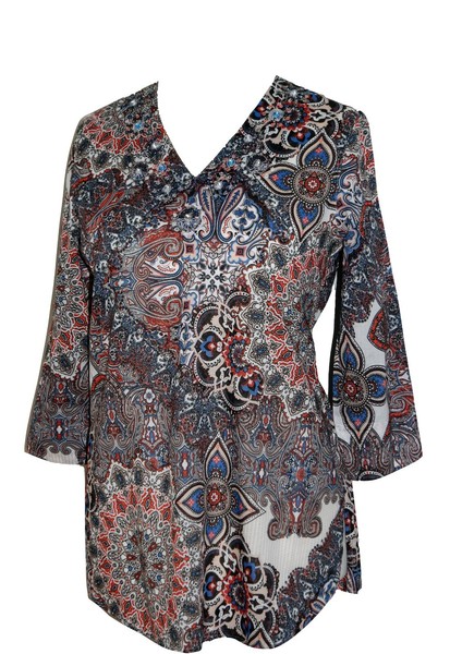 Gerry Weber Bluse Gr 42 Blusenshirt Damenbluse Damentunika Tunika Damenhemd Hemd-image