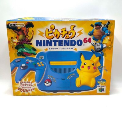 Nintendo 64 GOOD PIKACHU Console System Boxed Tested wz Expansion