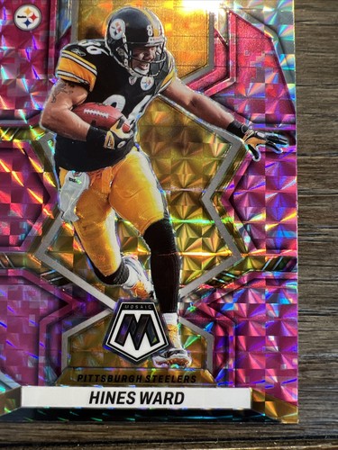 2022 Panini Mosaic Hines Ward Mosaico Mimetico Rosa #238 - Foto 2 di 5