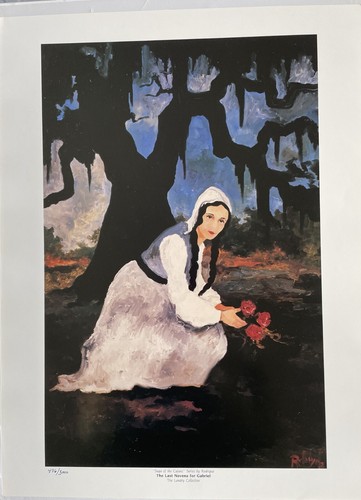 GEORGE RODRIGUE SAGA OF THE CAJUNS-LAST NOVENA FOR GABRIEL-18X24 # LTD w/COA - Picture 3 of 5