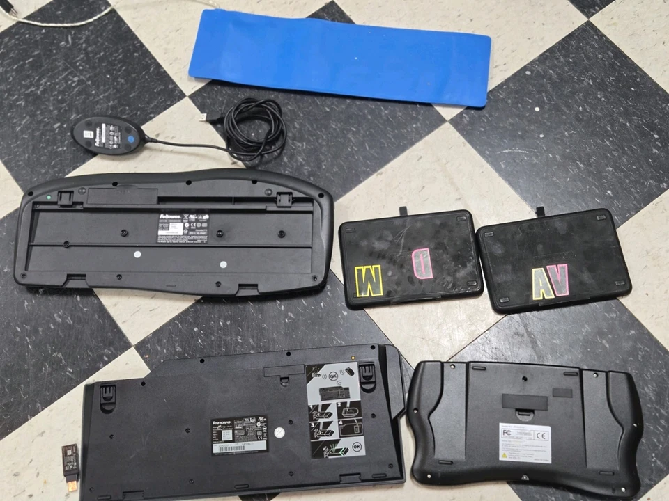 Lot of 6 Computer Keyboards - Lenovo, Fellow, & More (Mixed Working Condition) - Image 2 of 2