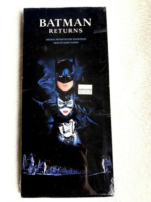 Batman Returns Sealed Longbox CD DC COMICS '92 SOUNDTRACK CATWOMAN PINGUIN PROMO