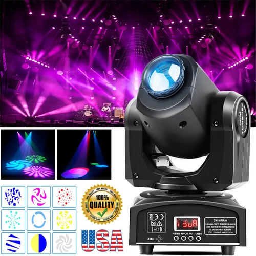 120W LED Gobo Stage Lighting Beam Moving Head Strobe Light DJ Club Disco Bar DMX - Picture 1 of 14
