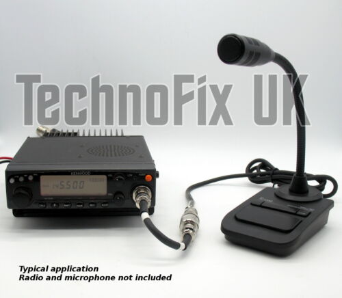 Adapter - Icom Schreibtischmikrofone SM-20 SM-30 SM-50 auf Kenwood Radio 8-polig rund - Bild 2 von 3