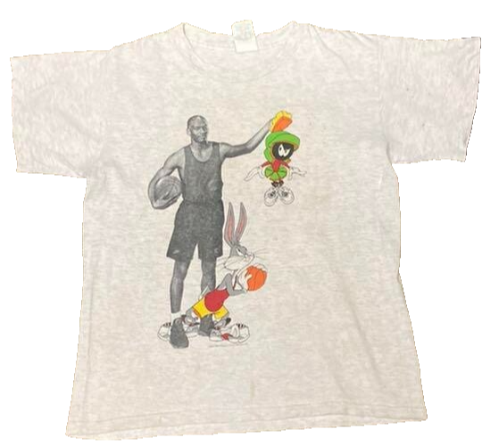 Michael Jordan Space Jam 90s Vintage Nike Tee Size L USA Made