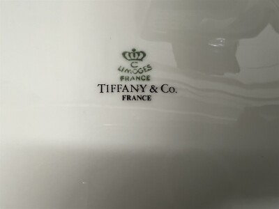 Tiffany & Co Limoges Black & 14K Gold Band Dinner Plate | eBay