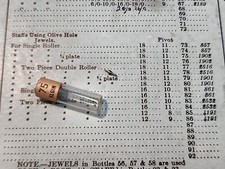 NOS Elgin 18s Pocket Watch SR 1902 Pivot 11 Balance Staff Parts Spares Repairs