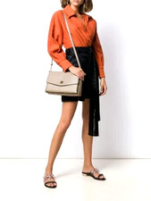 Tory Burch Kira Mixed Materials Shoulder Bag (see condition)