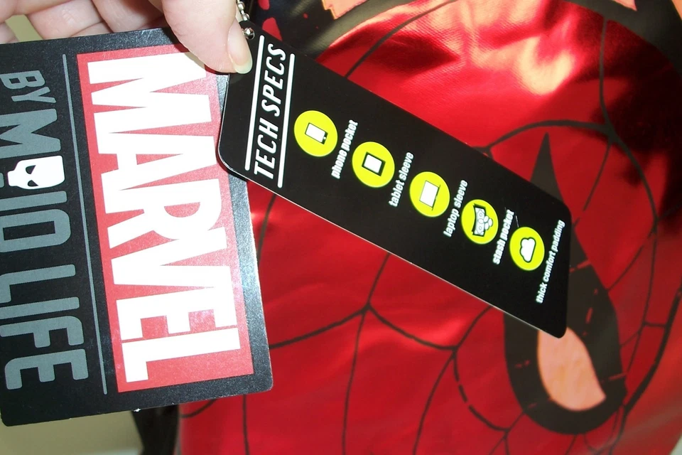 Mochila Bolso Libro Marvel Spiderman Escuela Mojo Life 17" Foto 2 de 4