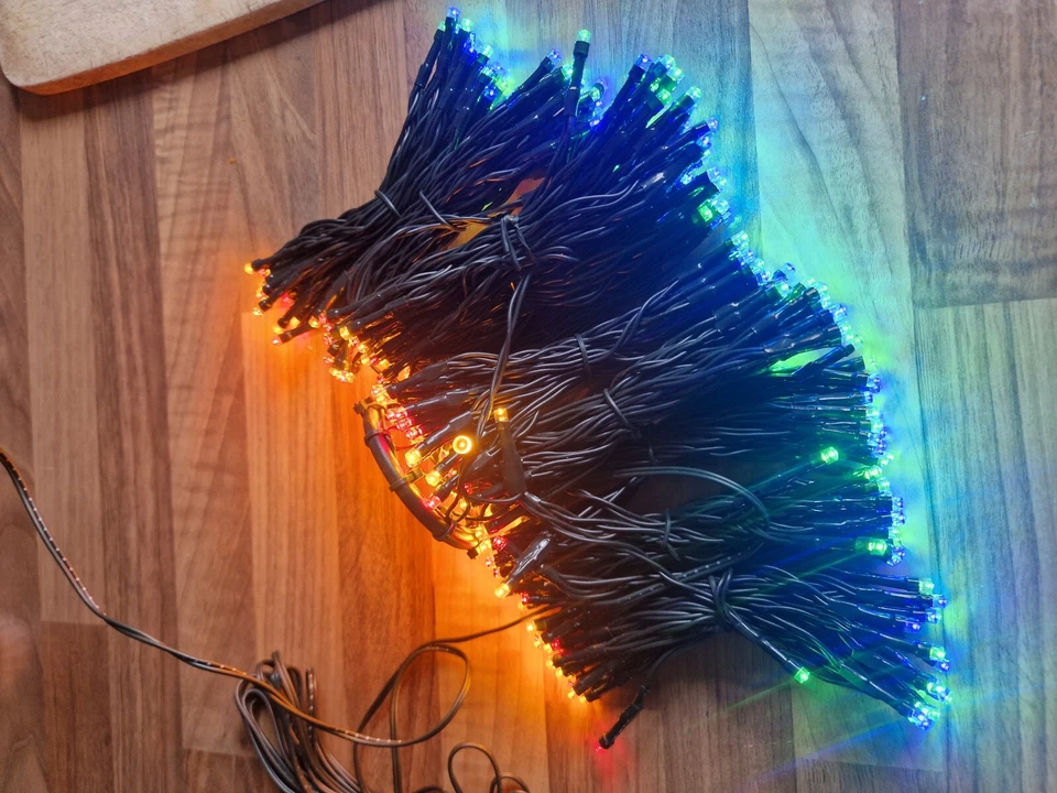 Christmas Tree Lights Indoor And Outdoor 3m X 10 Lengths Multicoloured. - Image 3 of 4