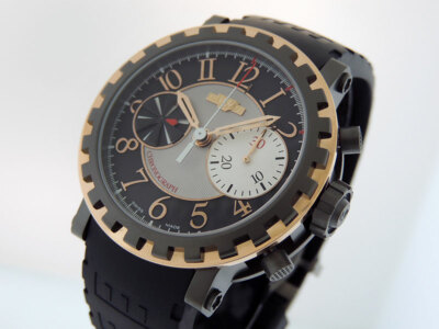DeWitt Academia Chronograph AC6005.53A Titan / 18k Rose Gold 43mm Lnib