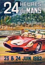 Vintage Automobile Poster Print 11x17 Reproduction Print