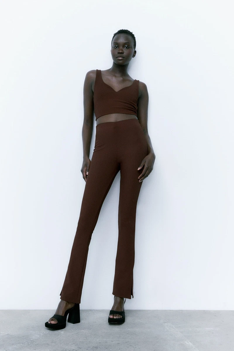 NWT Zara Ottoman Split Leggings XS eBay