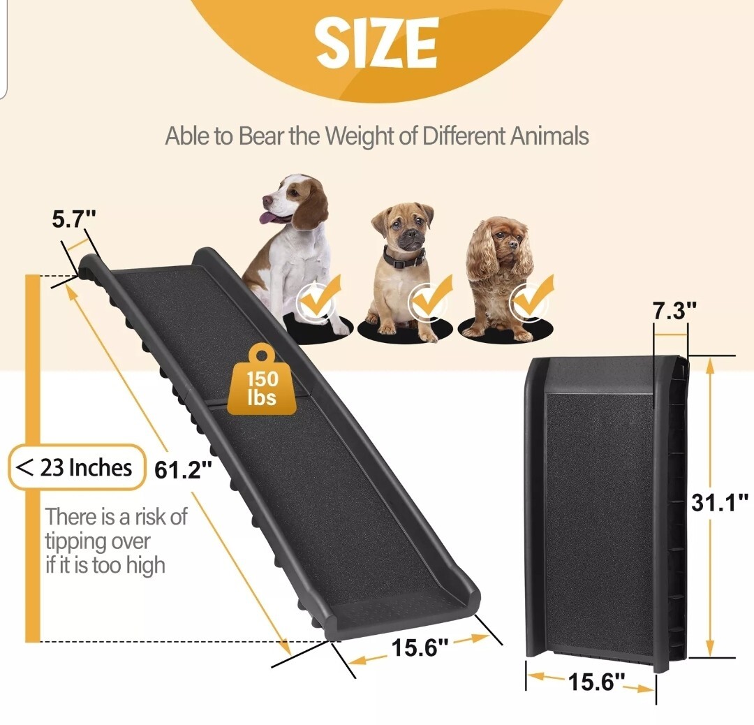 Portable Light Weight Folding Dog Ramp Pet Ramps for SUV Cars Travel HEAVY DUTY
