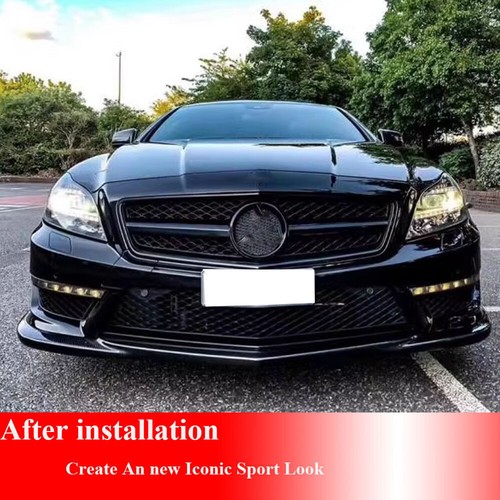 Alerón labial parachoques delantero carbono real para Mercedes Benz W218 CLS63 2012-2020 - Imagen 6 de 15