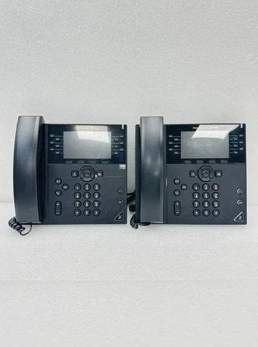 LOT OF 2 | Polycom VVX 450 RingCentral 4.3'' Color LCD Screen IP Business Phone