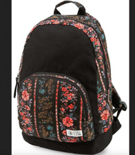 NEW Black Print Schoolyard Canvas Womens Backpack new with tags on
