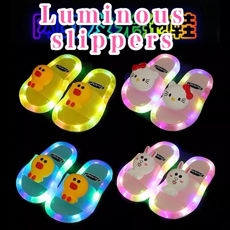 Kids light hotsell up slippers