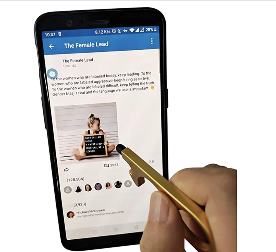 Herramienta para abrir puertas sin contacto (3 piezas) - Herramienta para llavero sin contacto con bolsa de terciopelo limpia  Foto 3 de 4