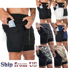 Men's Sports Training Running Bodybuilding Workout Fitness Shorts Gym Pants Work