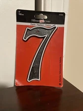 The Hillman Group 845899 6 in. Gray & Black Reflective Plastic House Number -7