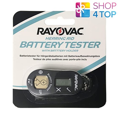 RAYOVAC BATTERY TESTER FOR HEARING AID BATTERIEN HOLDER WITH KEYCHAIN