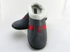 NCAA INDIANA HOOSIERS MEN'S SLIPPERS LICENSED PRODUCT SIZE L-11/12 COLLEGE