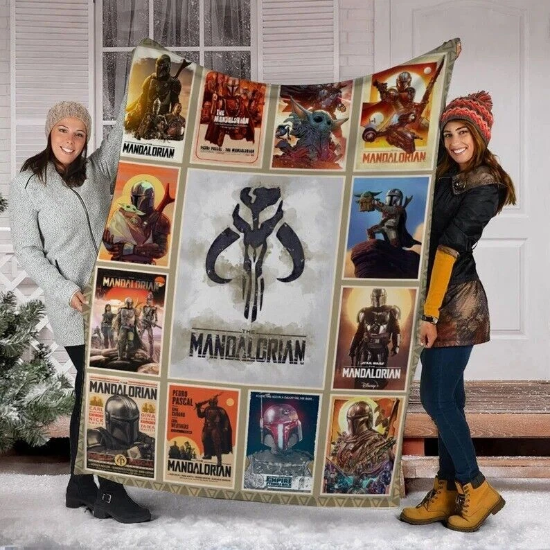 The Mandalorian Quilt Star Wars Quilt Blanket Soft and Cozy Luxury
