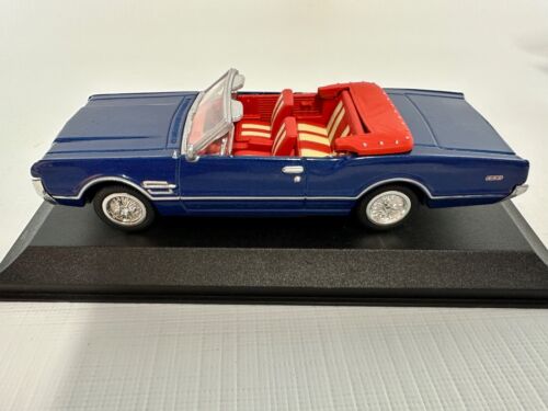 New Ray 1/43 Scale 1966 Oldsmobile Cutlass 4-4-2 Convertible Diecast Blue - Picture 5 of 9