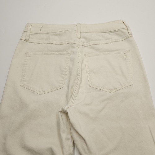 Abercrombie Fitch Jeans Size 10 30W High Rise Ankle Zipper White Womens - Picture 8 of 12