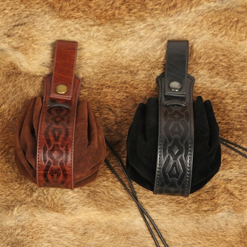 Medieval Fantasy Belt Bag for Cosplay LARP & Renaissance Fairs  