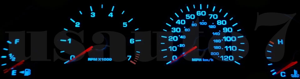 Dash Cluster Gauge AQUA BLUE LED LIGHT BULB KIT Fit 98-04 Dodge Intrepid 2nd Gen - Изображение 2 из 4